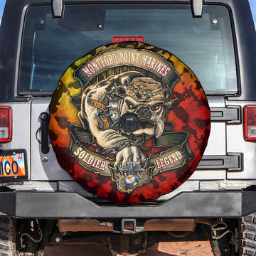 Chesty The Bulldog: Mascot Of Valor Spare Tire Cover DT02