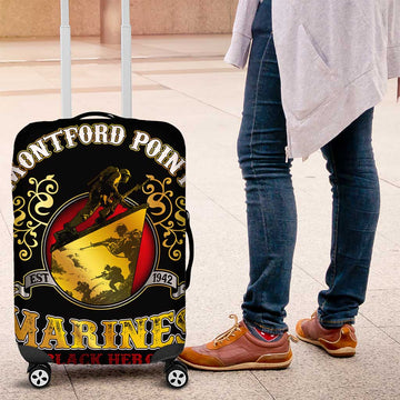 Breaking Barriers: Black Valor Luggage Cover DT02