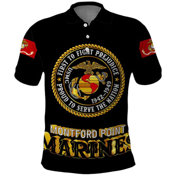 Breaking Barriers: Black Valor Polo Shirt DT02