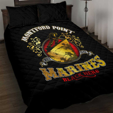 Montford Point Marines Quilt Bed Set Afro First to Fight Prejudice DT02