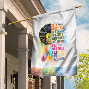 Black Girl I Am The Storm Garden Flag African American Women DT02