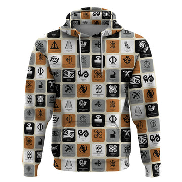 Adinkra Symbols Fashion Hoodie DT02