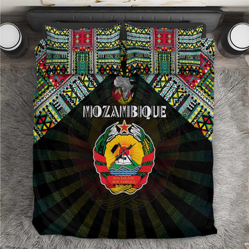 Mozambique Roots Bedding Set African Pride in Fingerprint and Tribal Colors DT02