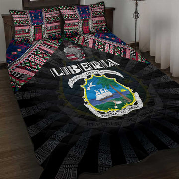 Liberia Roots Quilt Bed Set African Pride in Fingerprint and Tribal Colors DT02