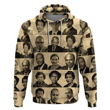 Civil Rights Leaders Hoodie African-American DT02