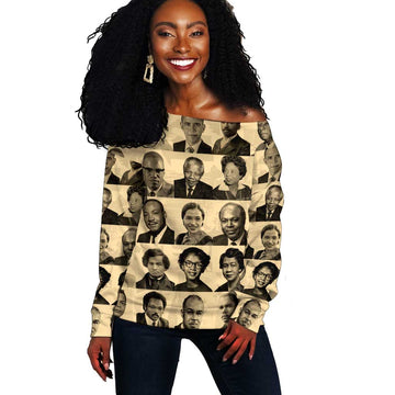Civil Rights Leaders Off Shoulder Sweater African-American DT02