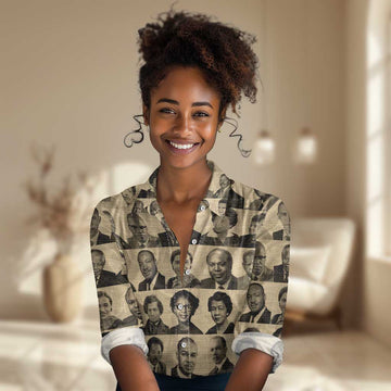 Civil Rights Leaders Women Casual Shirt African-American DT02