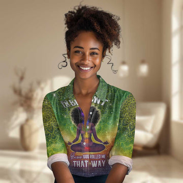 I'm Blunt African Women Casual Shirt Black Women Mandala DT02