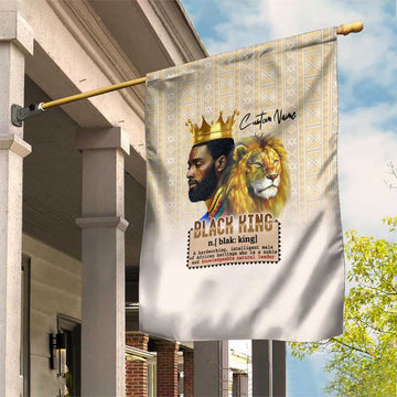 Lion Black King Garden Flag African Heritage DT02