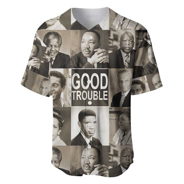 Good Trouble Baseball Jersey Civil Rights Leaders DT02