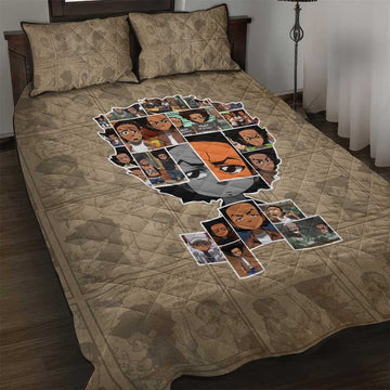 Honoring Huey Freeman - African American Quilt Bed Set DT02