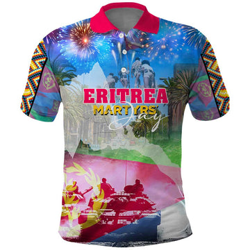 June 20 Eritrea's Martyrs Day Polo Shirt Honoring the Brave Celebrating the Nation DT02