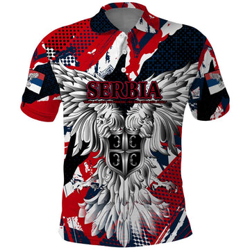 Serbia Polo Shirt Like the Phoenix Rising from Ashes with Pride and Power DT02