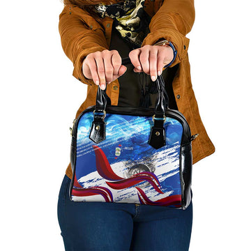 Belize One Flag One Heart Shoulder Handbag Caribbean Heartbeat - Where Compass Meets Culture DT02