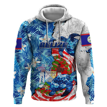 Sea Turtle Belize Hoodie Ocean Soul Tropical Spirit DT02
