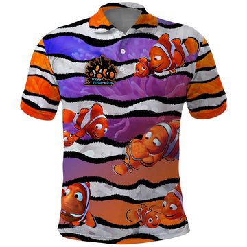 The Ocean Best Dad Polo Shirt Like Marlin Happy Fathers Day To a True Hero DT02
