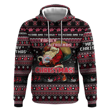 Trinidad and Tobago Hoodie Merry Christmas Family and Friends DT02
