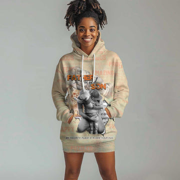 Gift for Dad - Personalized African Father and Son Hoodie Dress DT02