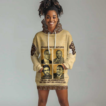 Revolutionary Freedom Fighters - Civil Rights Leaders Hoodie Dress DT02