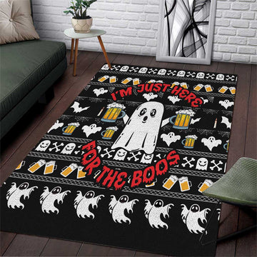 Christmas Africa Boo Beer Area Rug I'm Just Here For The Boss DT03