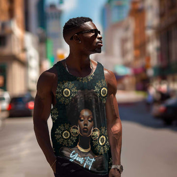 Personalized Afro Women Men Tank Top Powerful African Pattern DT03