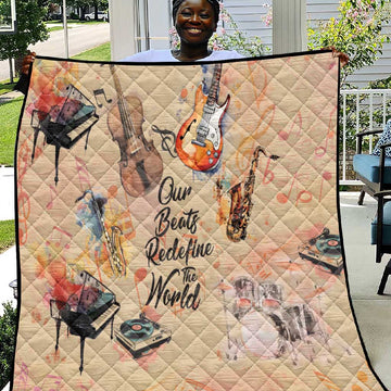 Our Beats Redefine The World African Quilt Afro Music DT03