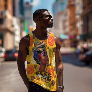 African Women Men Tank Top She Believed She Could So She Did DT03