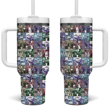 African American Tumbler With Handle The Civil Rights Journey in Puzzle DT03
