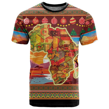 African Christmas T shirt Afro Heritage and Celebrated DT03