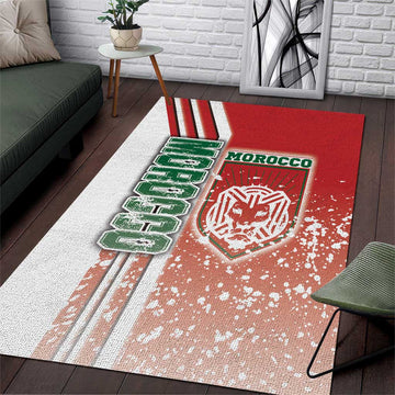 Morocco Soccer Area Rug Atlas Lions Football - Road To Champion DT03