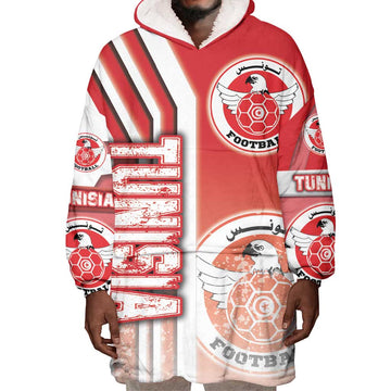 Tunisia Soccer Wearable Blanket Hoodie Eagles of Carthage Football - Road To Champion DT03
