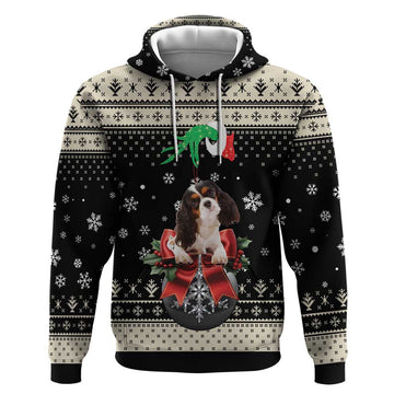 Cavalier King Charles Spaniel Xmas Ball Hoodie Christmas Dog Lovers DT03