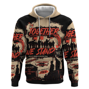 Together We Stand Hoodie African American DT03