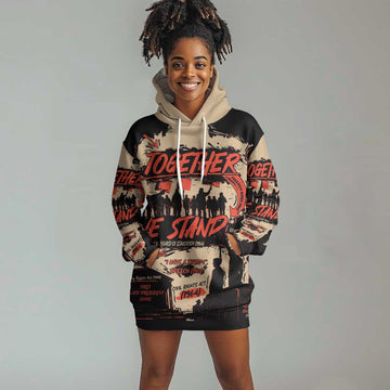 Together We Stand African American Hoodie Dress Important Milestones History Vintage DT03