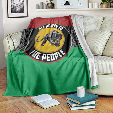 Pan African Black Panther Blanket All Power To The People DT03