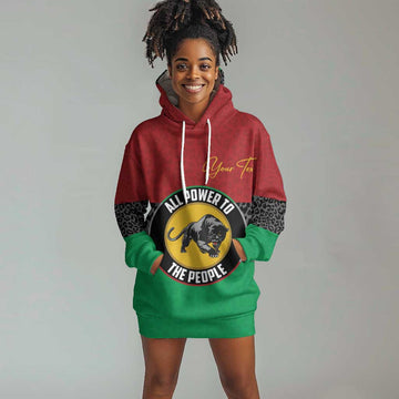 Personalized Pan African Black Panther Hoodie Dress All Power To The People DT03