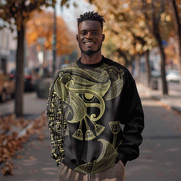 Afro Egypt Sweatshirt Horus Eyes Egyptian God DT03