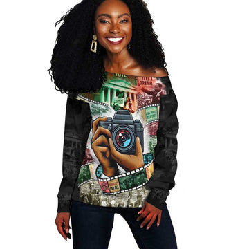 African American Civil Rights Leaders Off Shoulder Sweater Heritage in Frames Photography DT03