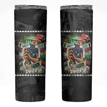 African American Civil Rights Leaders Skinny Tumbler Heritage in Frames Photography DT03