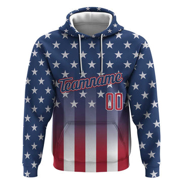 Personalized Team Name American Hoodie USA Flag Fashion Sports DT03
