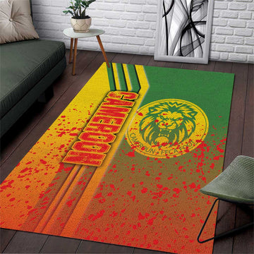 Cameroon Soccer Area Rug Indomitable Lions Football - Road To Champion DT03