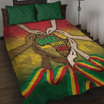 Black History Month Quilt Bed Set I Am Black DT04