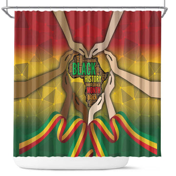 Black History Month Shower Curtain Africa I Am Black DT04