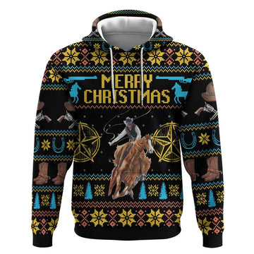 Cowboy Merry Christmas Hoodie DT04