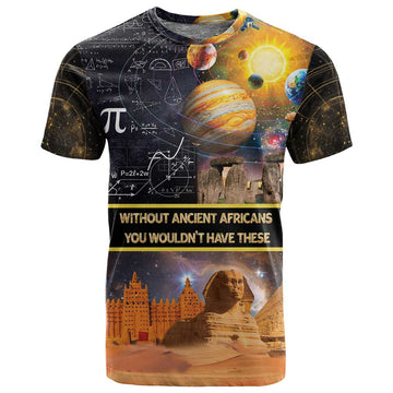 Afro Egyptian Pyramids T shirt Ancient African Achievements Galaxy DT04