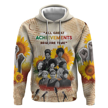African Hoodie Civil Rights Female Leaders Sunflower DT04
