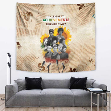 African Achievements Tapestry Civil Rights Female Leaders Sunflower DT04