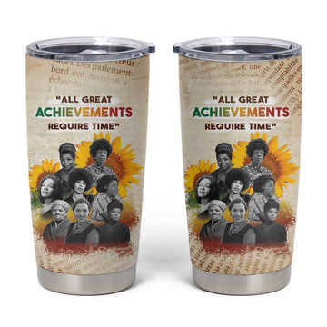 African Achievements Tumbler Cup Civil Rights Female Leaders Sunflower DT04