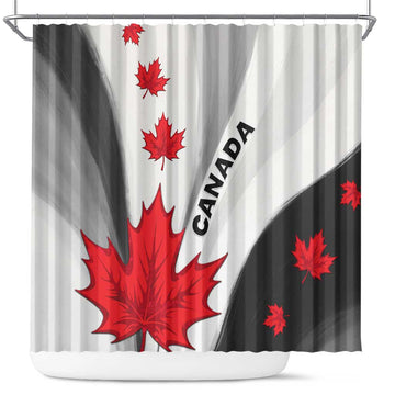 Canada Maple Leaf Shower Curtain Unique Style DT04