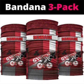 Denmark Cycling Neck Gaiter Sporty Style Red DT05